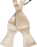 Dolce & Gabbana Herren Beige 100% Seide Verstellbare Krawatte Fliege