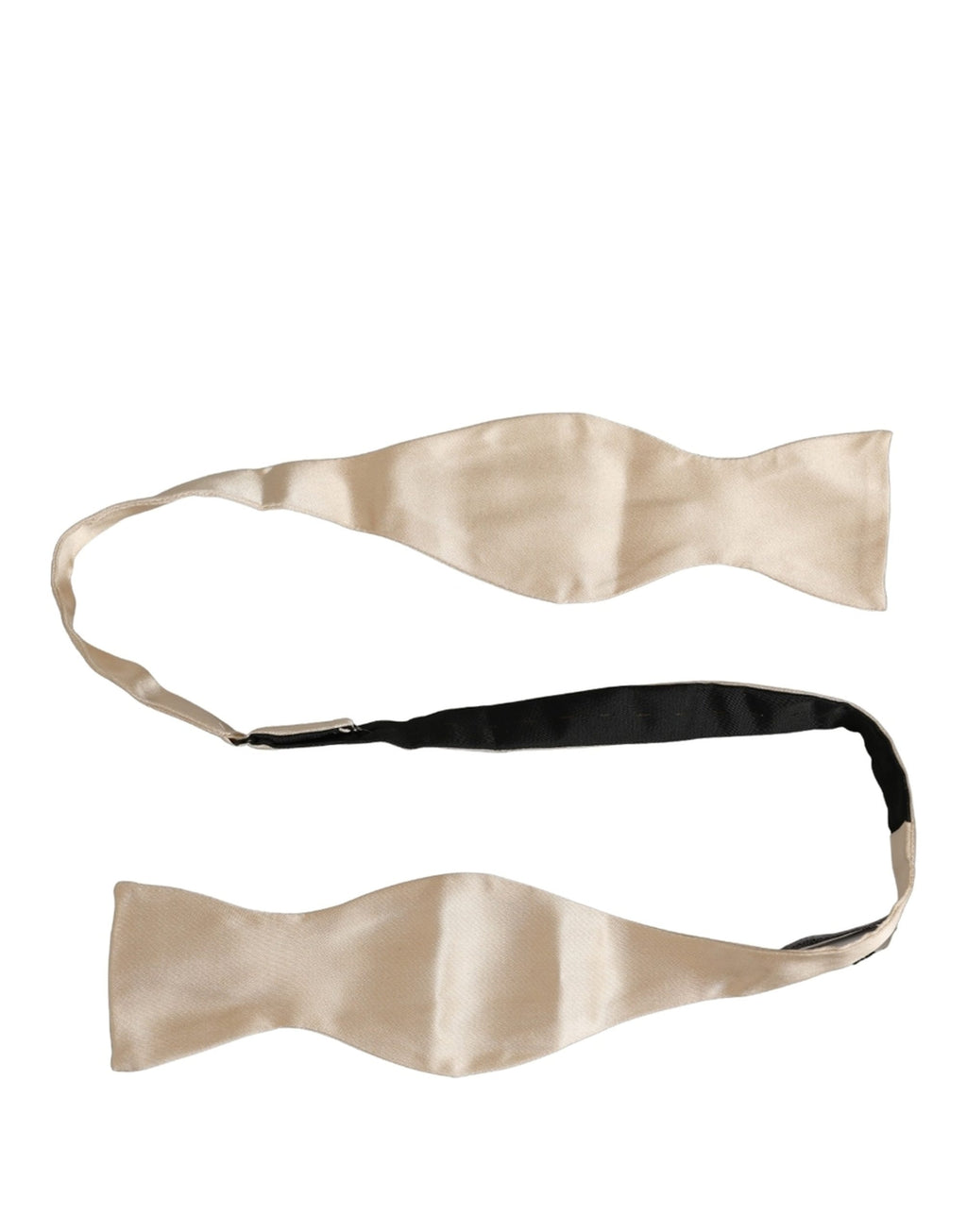 Dolce & Gabbana Herren Beige 100% Seide Verstellbare Krawatte Fliege