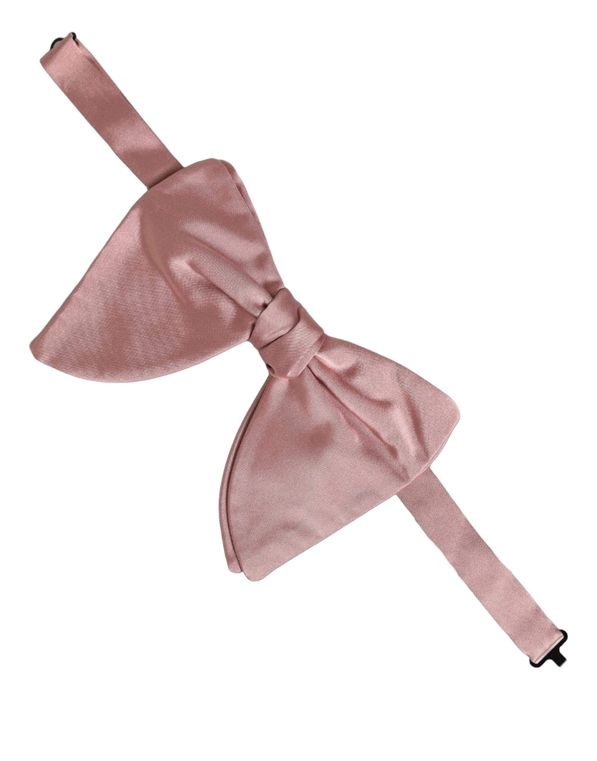 Dolce & Gabbana Herren Pinke 100% Seide Verstellbare Fliege