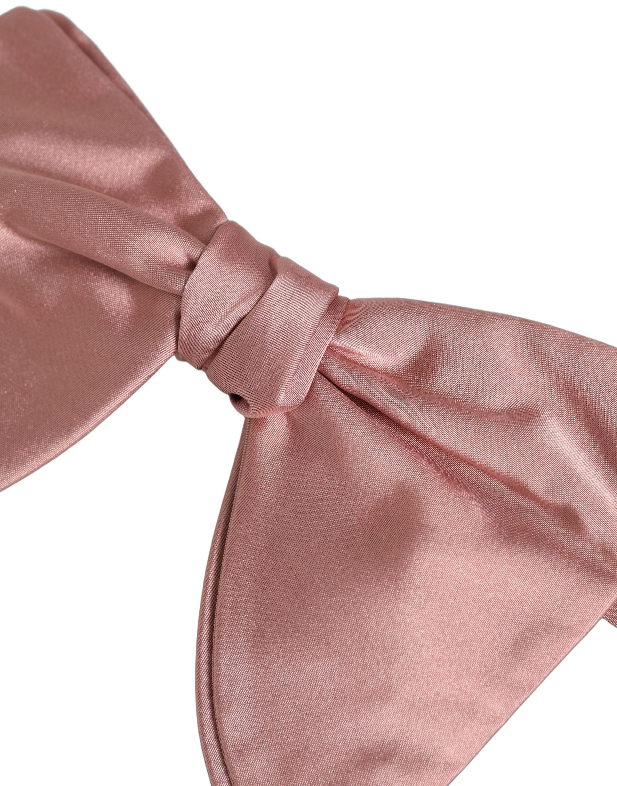 Dolce & Gabbana Herren Pinke 100% Seide Verstellbare Fliege