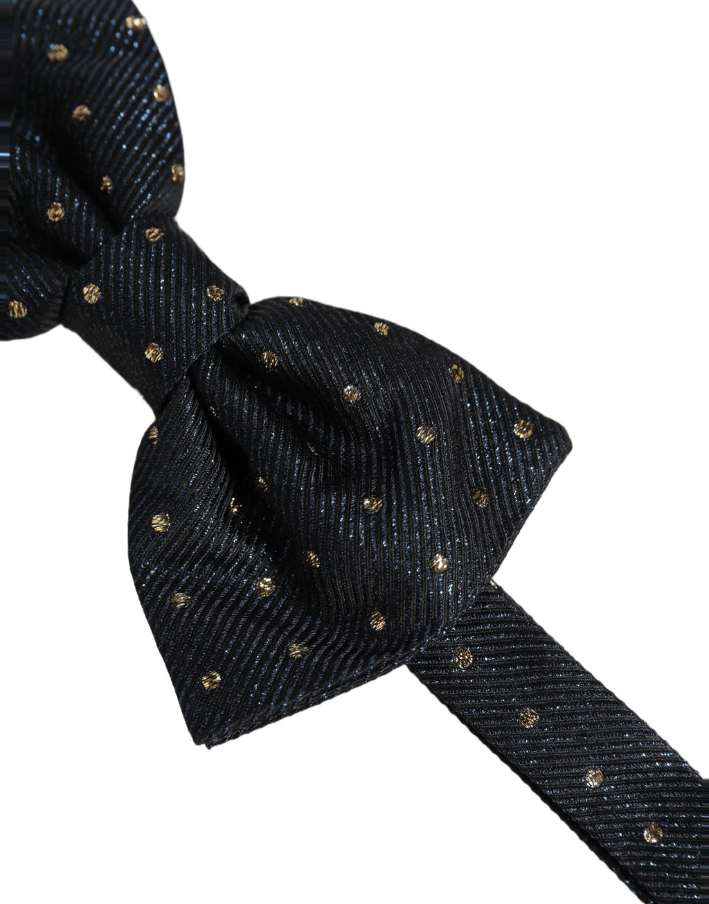 Dolce & Gabbana Herren Schwarze Pünktchen Seiden Fliege Verstellbar