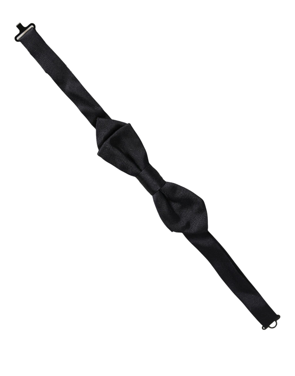 Dolce & Gabbana Herren Schwarze 100% Seide Verstellbare Krawatte Fliege