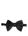 Dolce & Gabbana Herren Schwarze 100% Seide Verstellbare Krawatte Fliege