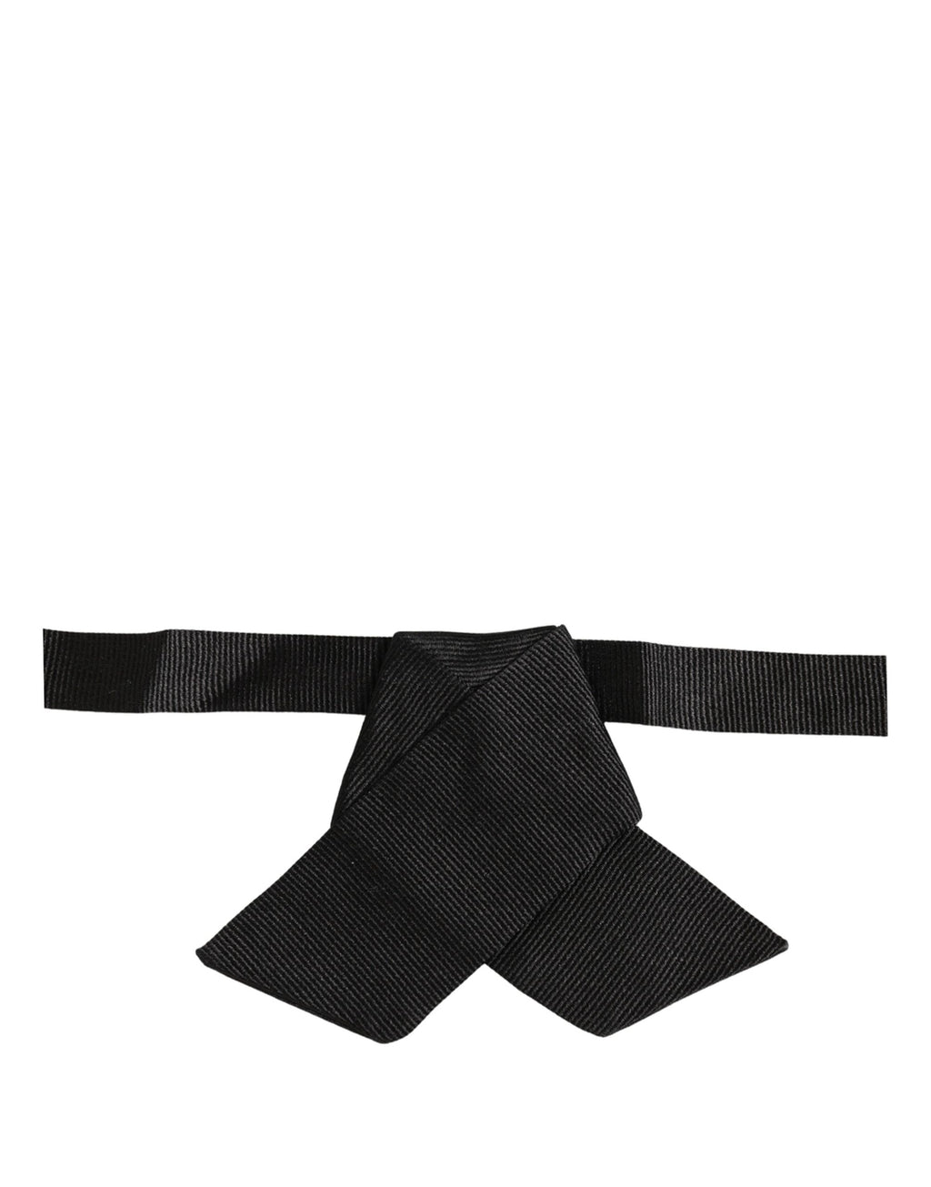 Dolce & Gabbana Herren Schwarze 100% Seide Verstellbare Hals Papillon Fliege