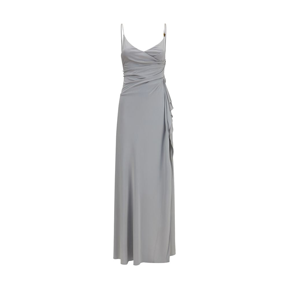 Versace Graues Viskose-Freizeitkleid