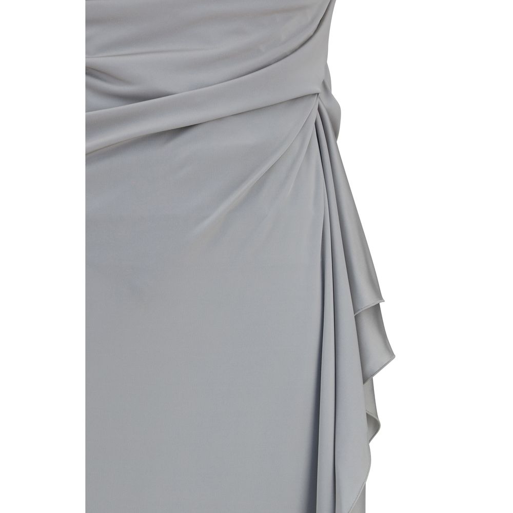 Versace Graues Viskose-Freizeitkleid