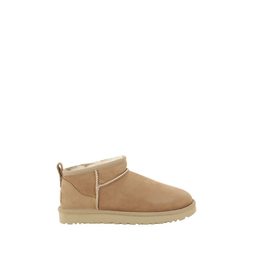 UGG Beige Wildleder-Stiefeletten