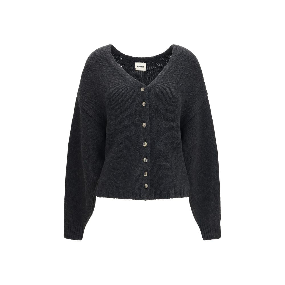 Khaite Grauer Kaschmir-Strickjacke