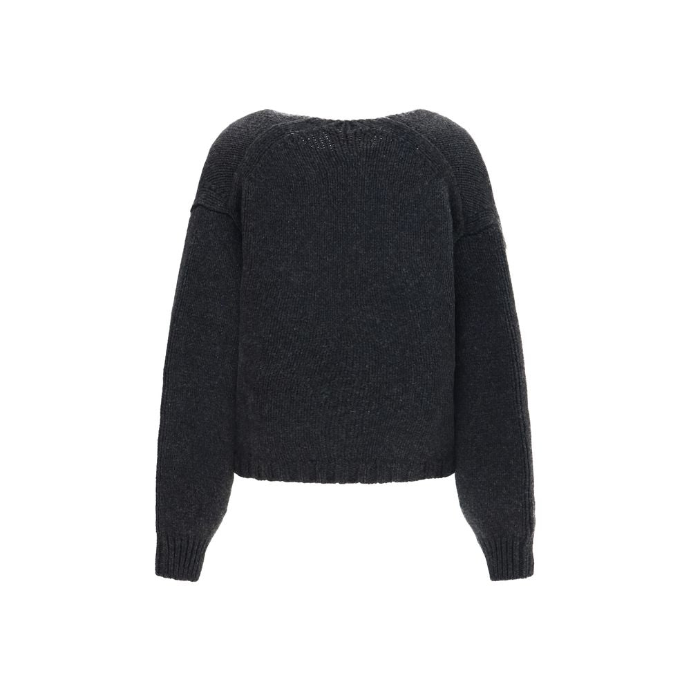 Khaite Grauer Kaschmir-Strickjacke