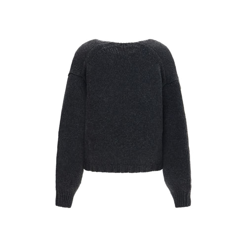 Khaite Grauer Kaschmir-Strickjacke