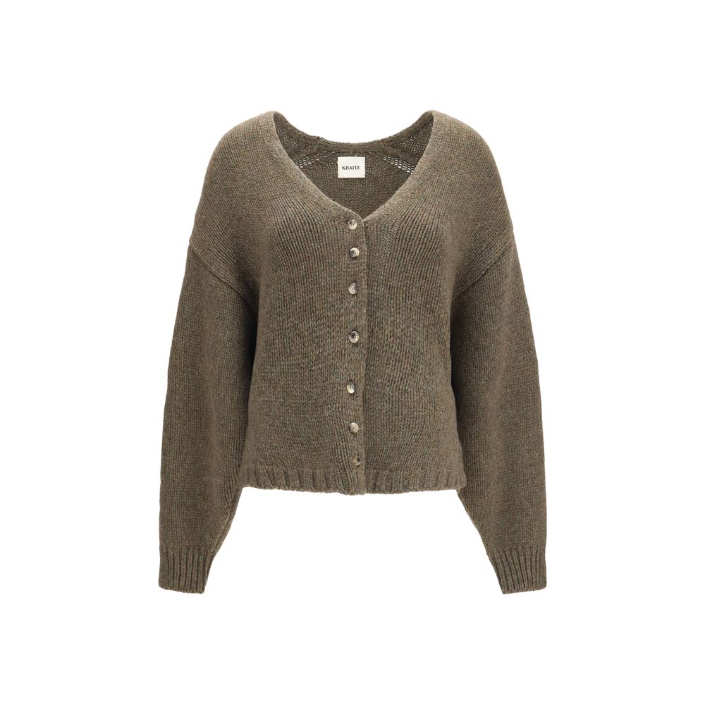 Khaite Zweifarbige Kaschmir-Strickjacke