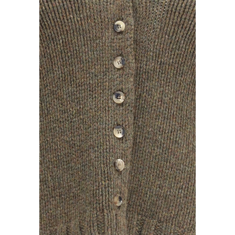 Khaite Zweifarbige Kaschmir-Strickjacke