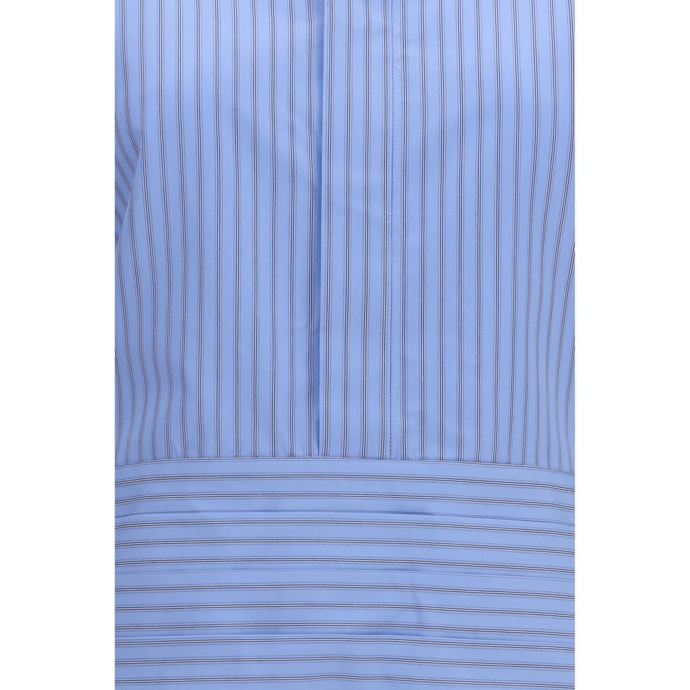Sacai Blaues Baumwollhemd mit Muster