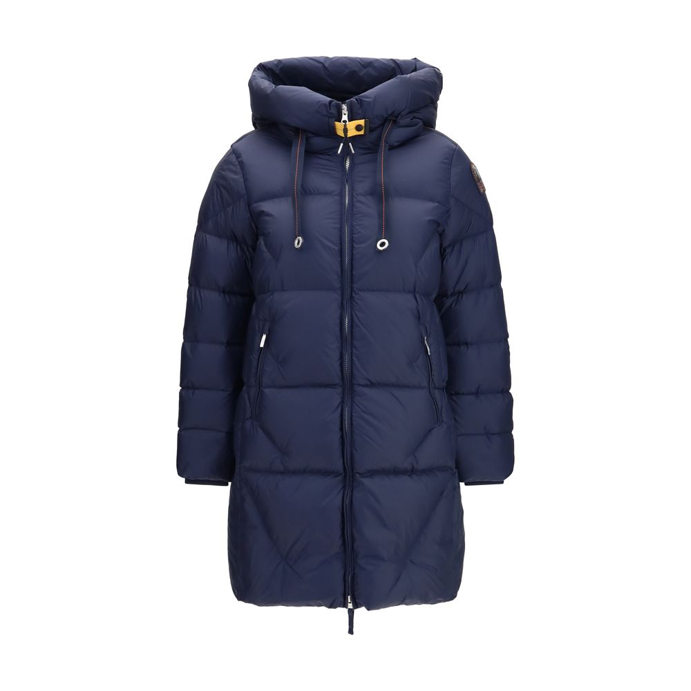 Parajumpers Blaue Daunenjacke in voller Länge