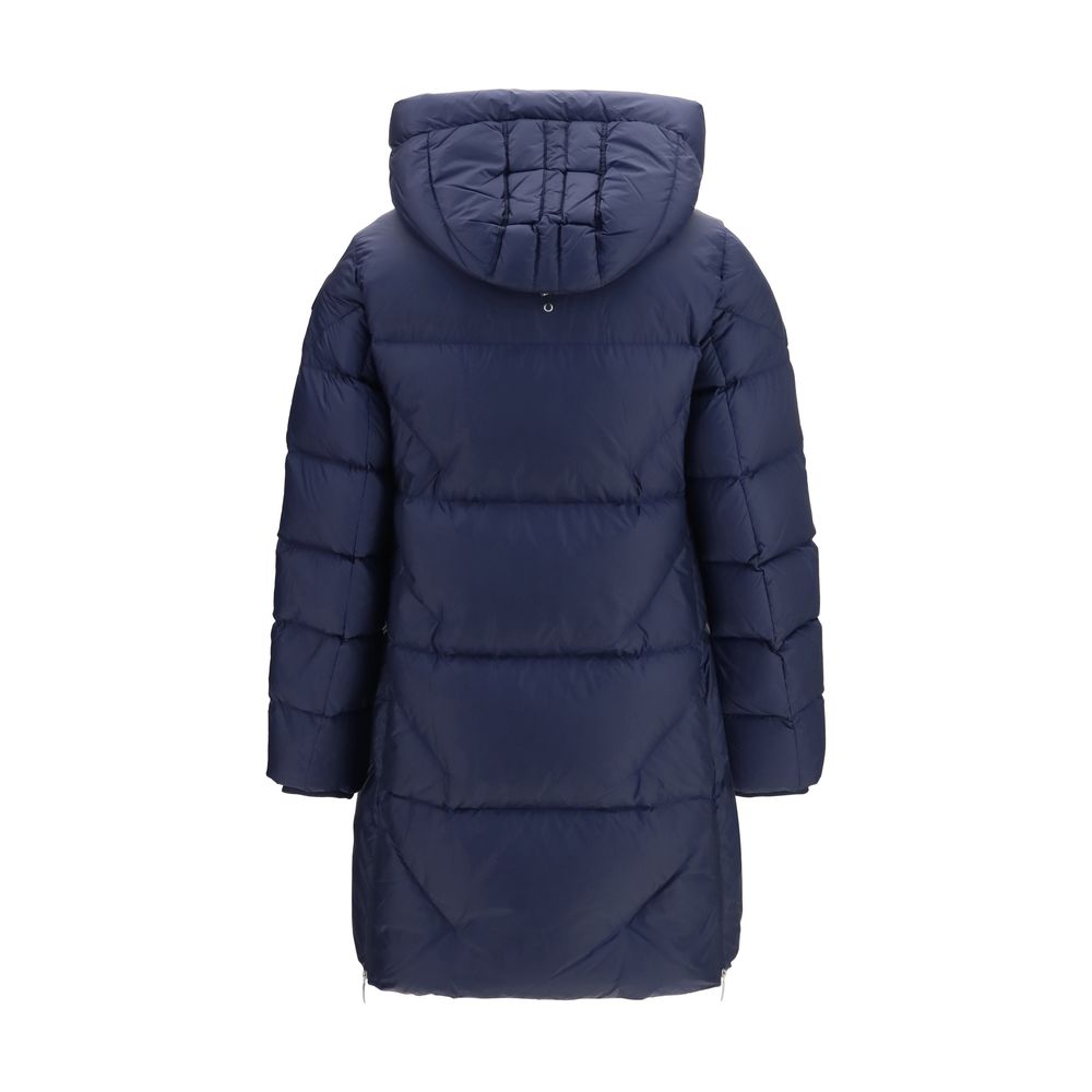 Parajumpers Blaue Daunenjacke in voller Länge