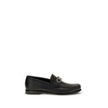 Ferragamo Schwarze "Bos Taurus" Kalbsleder Loafer zum Hineinschlüpfen