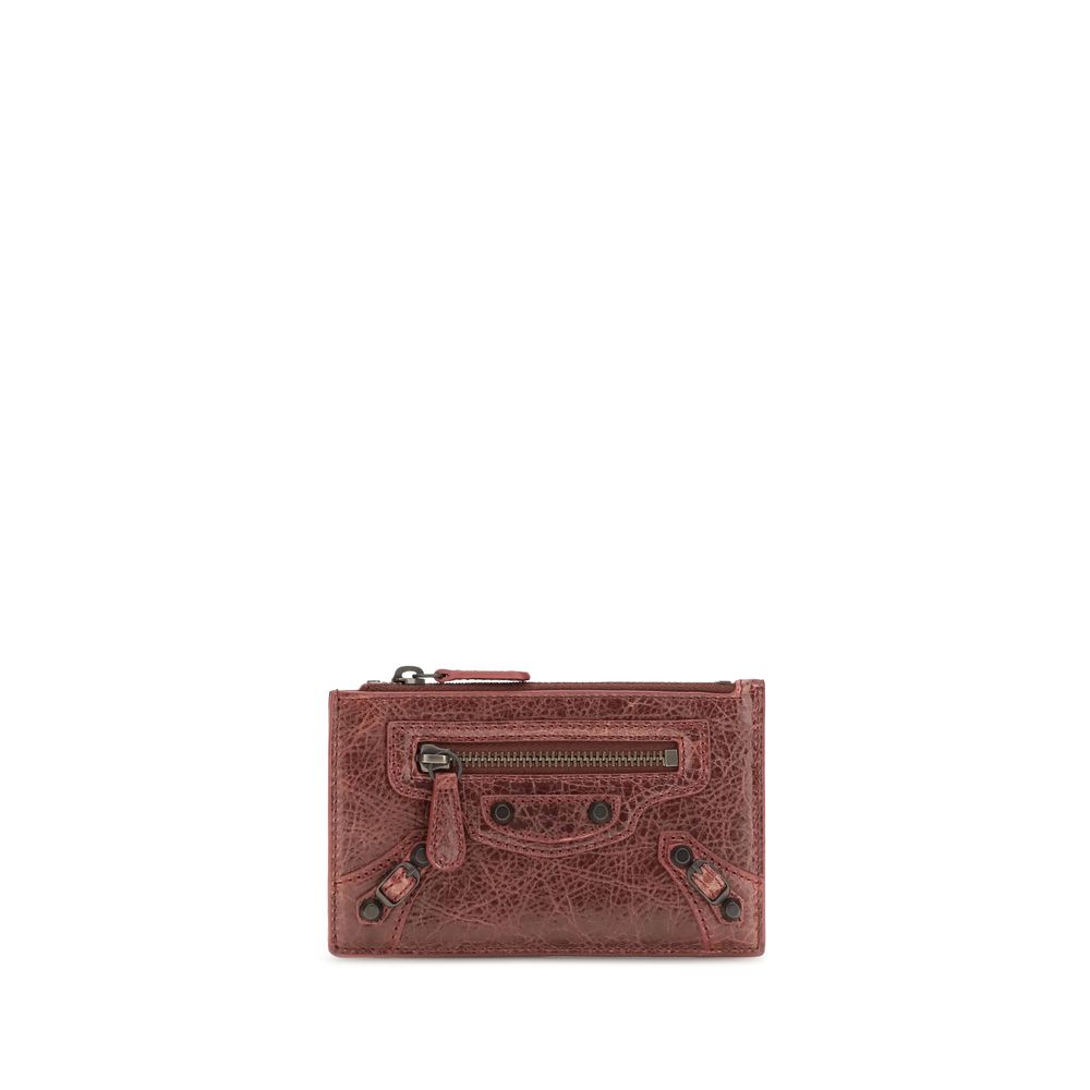 Balenciaga Bordeaux Lamm Ovis Aries Aries Geldbörse
