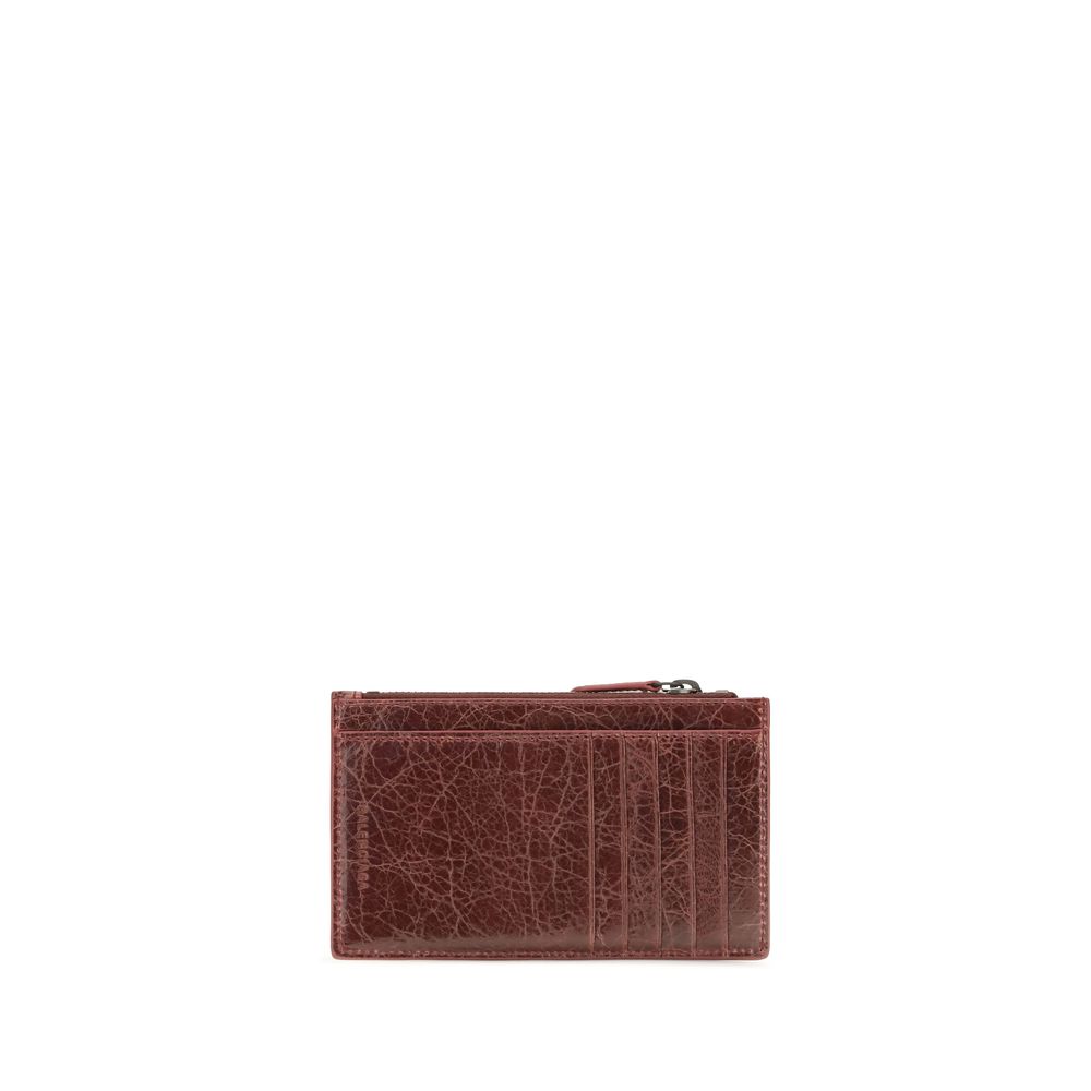 Balenciaga Bordeaux Lamm Ovis Aries Aries Geldbörse