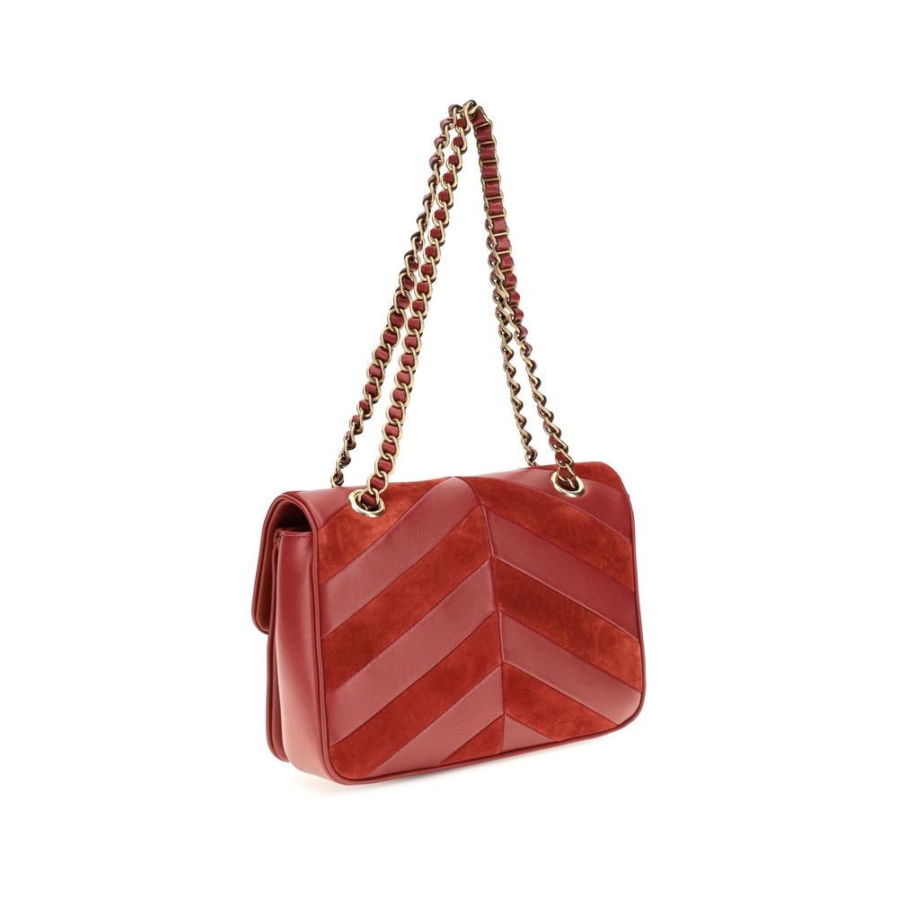 Valentino Garavani Schultertasche aus mehrfarbigem Wildleder