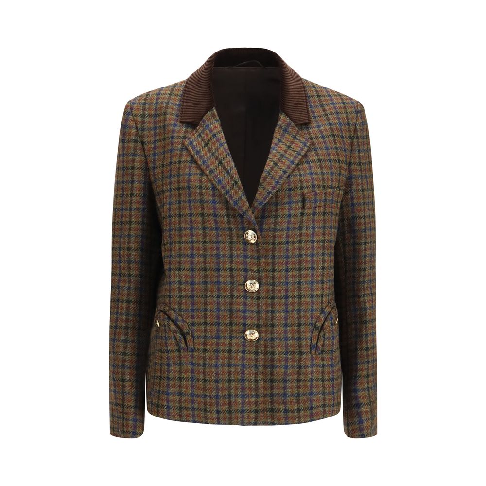 Blazé Milano Mehrfarbiger Woll-Oves-Aries-Blazer