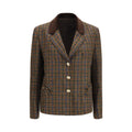 Blazé Milano Mehrfarbiger Woll-Oves-Aries-Blazer