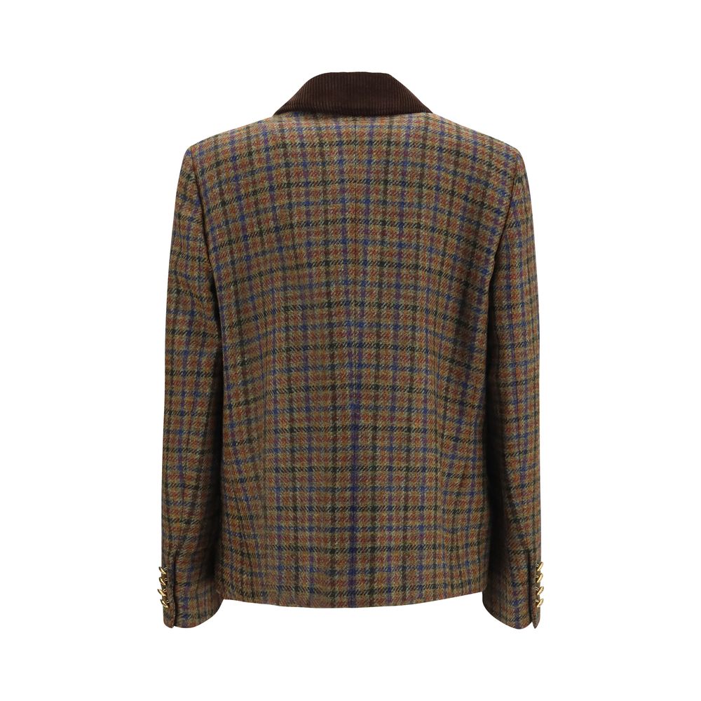 Blazé Milano Mehrfarbiger Woll-Oves-Aries-Blazer