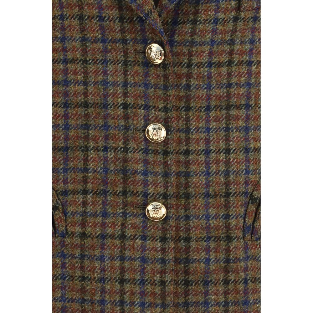 Blazé Milano Mehrfarbiger Woll-Oves-Aries-Blazer