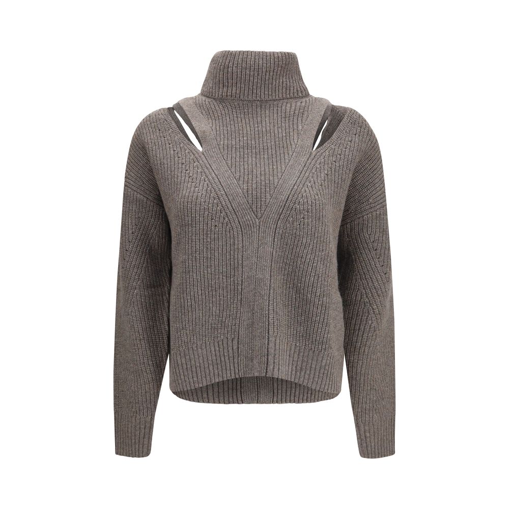 P.A.R.O.S.H. Beige Wool Oves Aries Sweatshirt