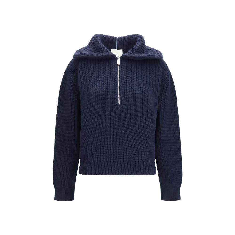 Malo Blaues Kaschmir-Poloshirt