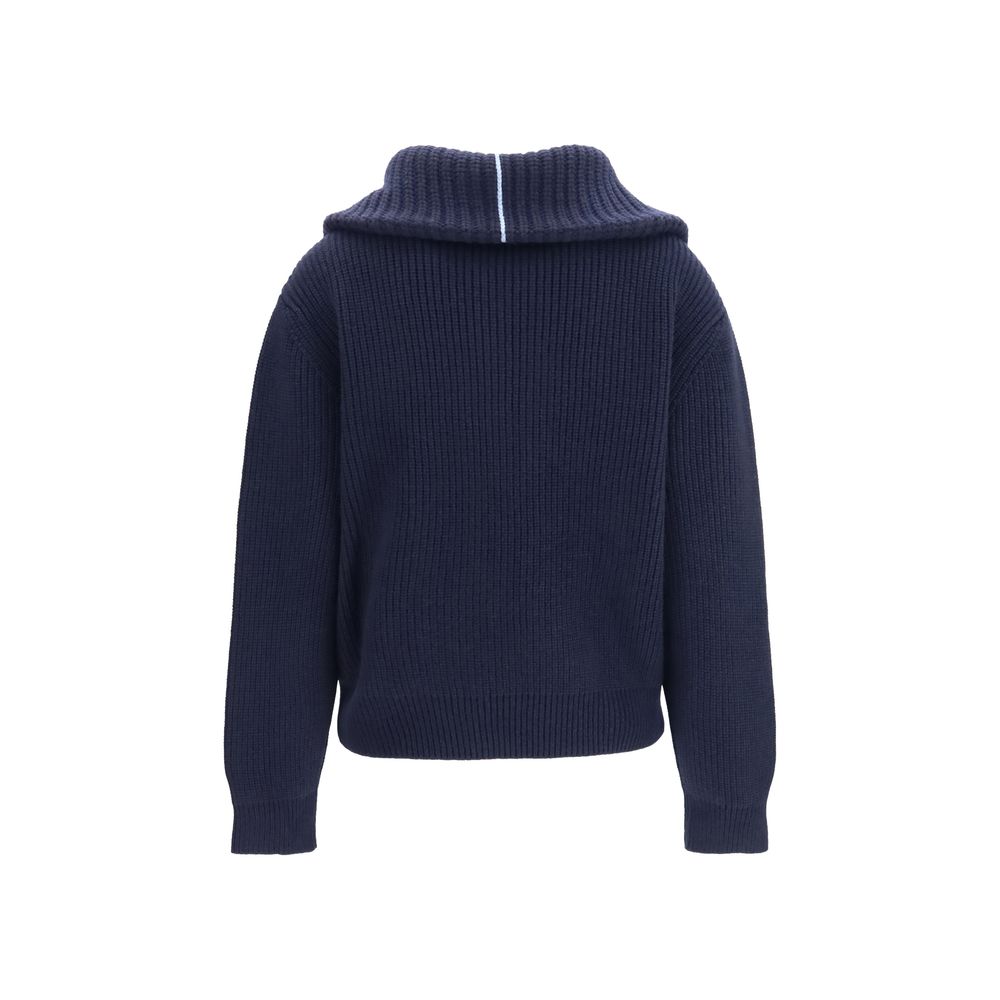 Malo Blaues Kaschmir-Poloshirt