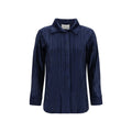 Gongdid Design Blaues Hemd aus Polyester