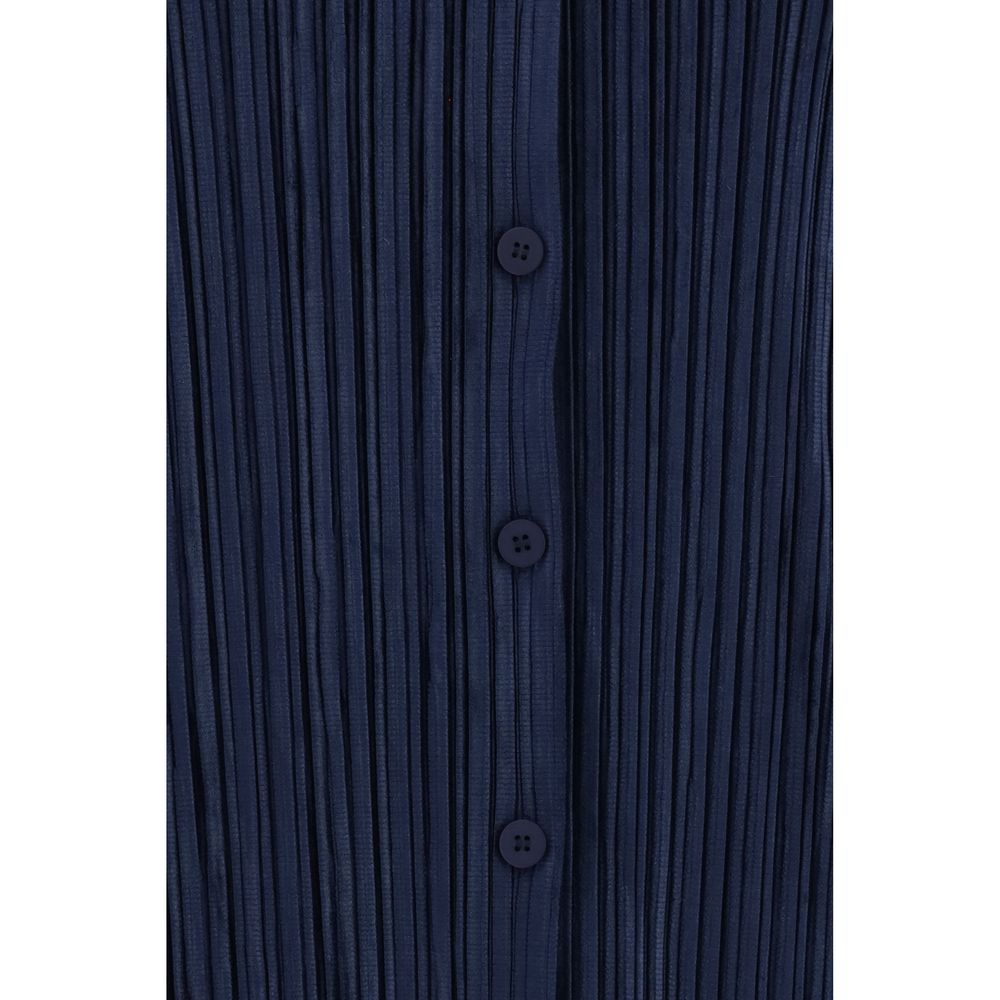 Gongdid Design Blaues Hemd aus Polyester