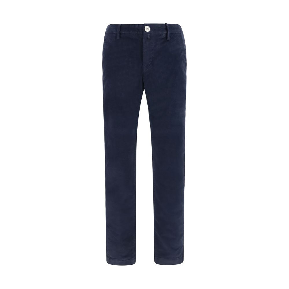 Jacob Cohen Blaue Baumwoll-Chino-Hose