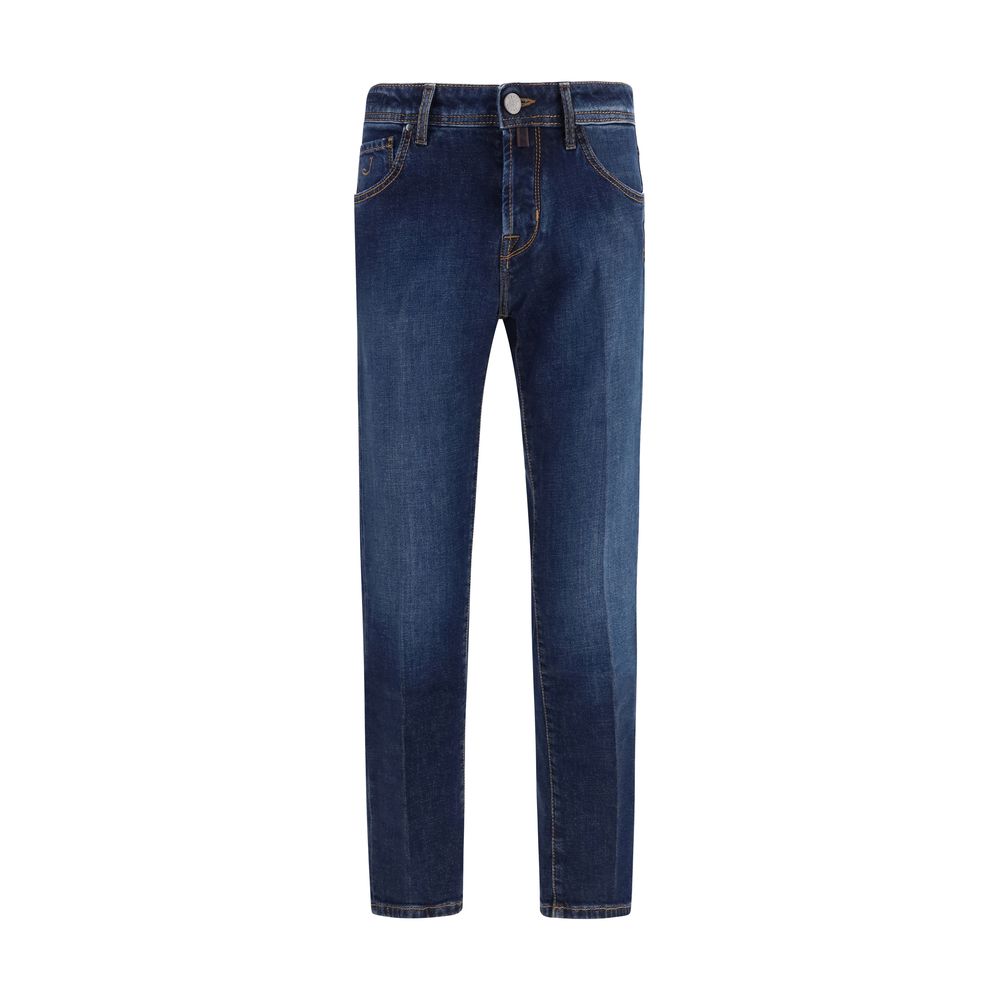 Jacob Cohen Blaue Jeans aus Stretch-Denim mit schmal zulaufendem Bein