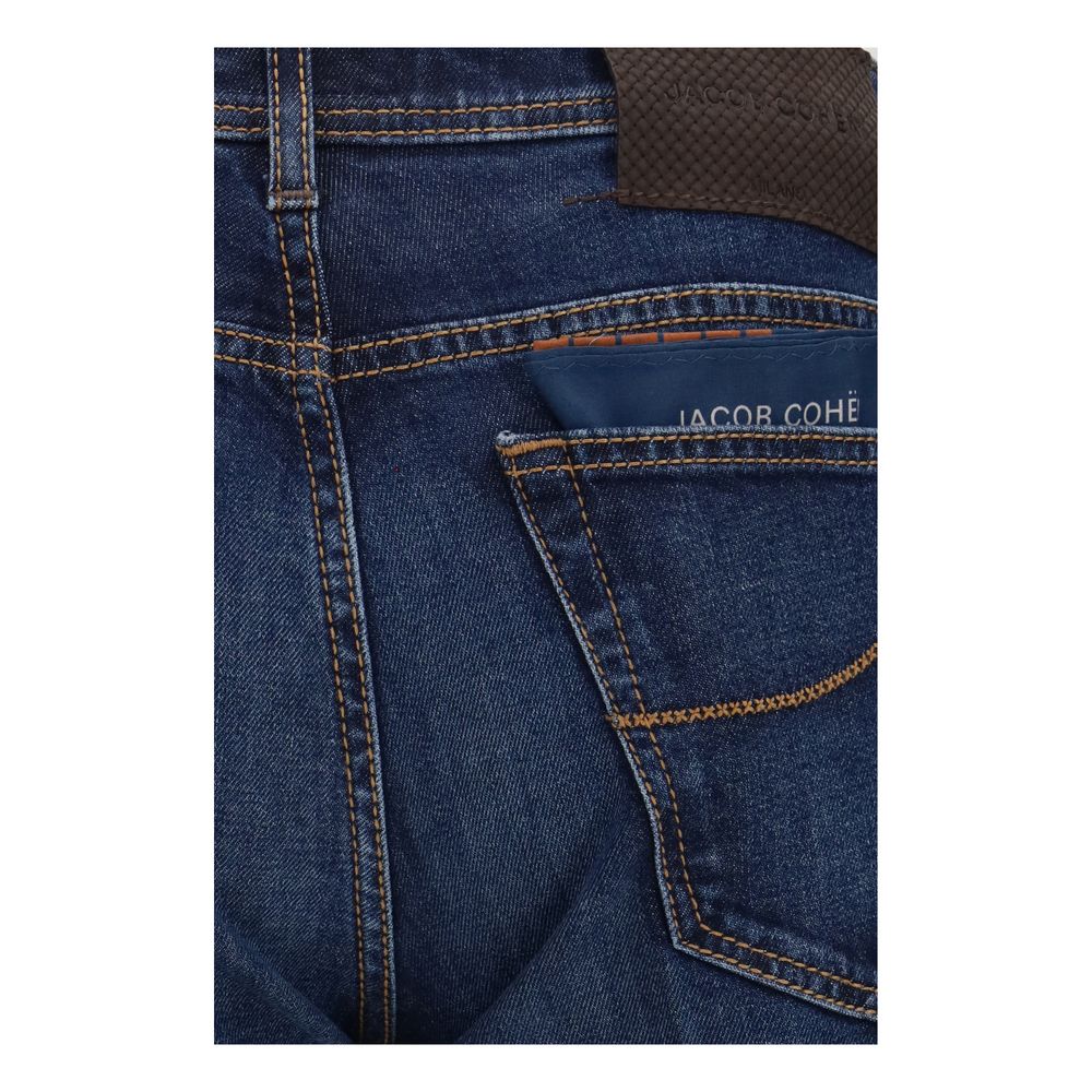 Jacob Cohen Blaue Jeans aus Stretch-Denim mit schmal zulaufendem Bein