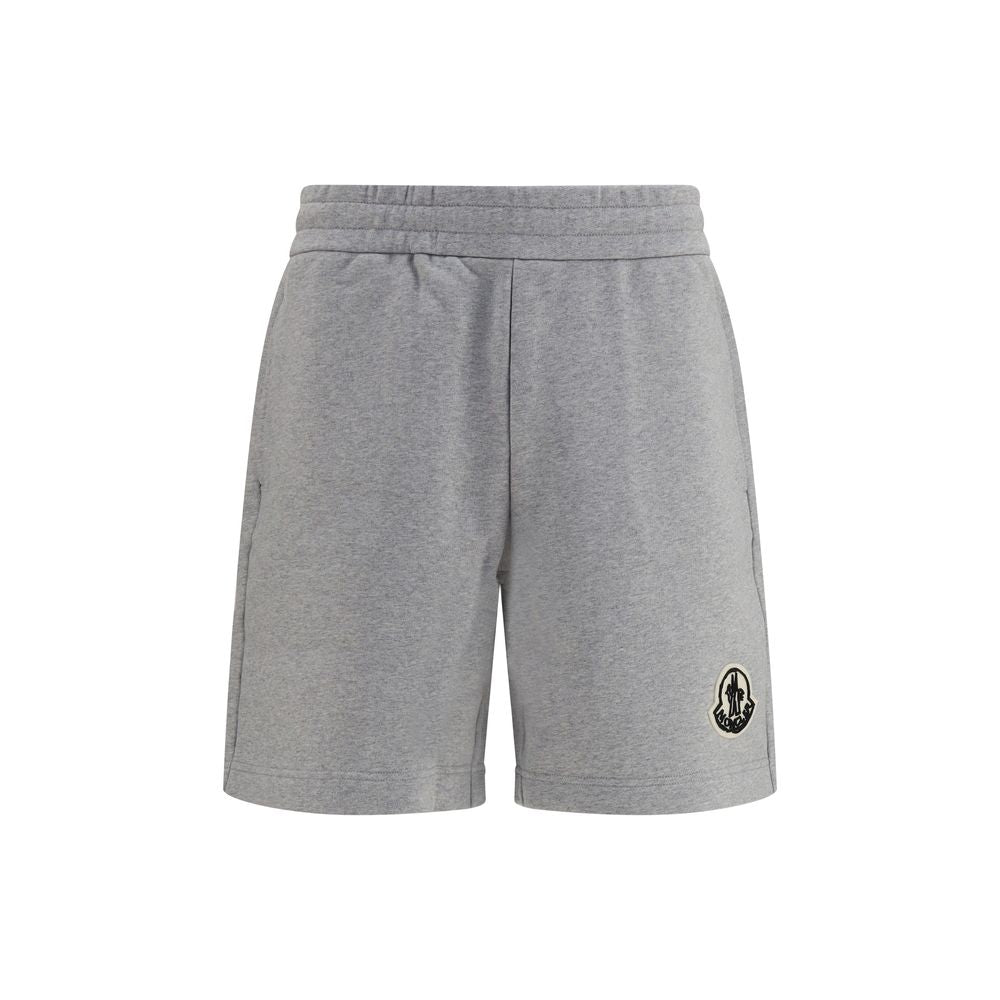 Moncler Graue Cargoshorts aus Baumwolle