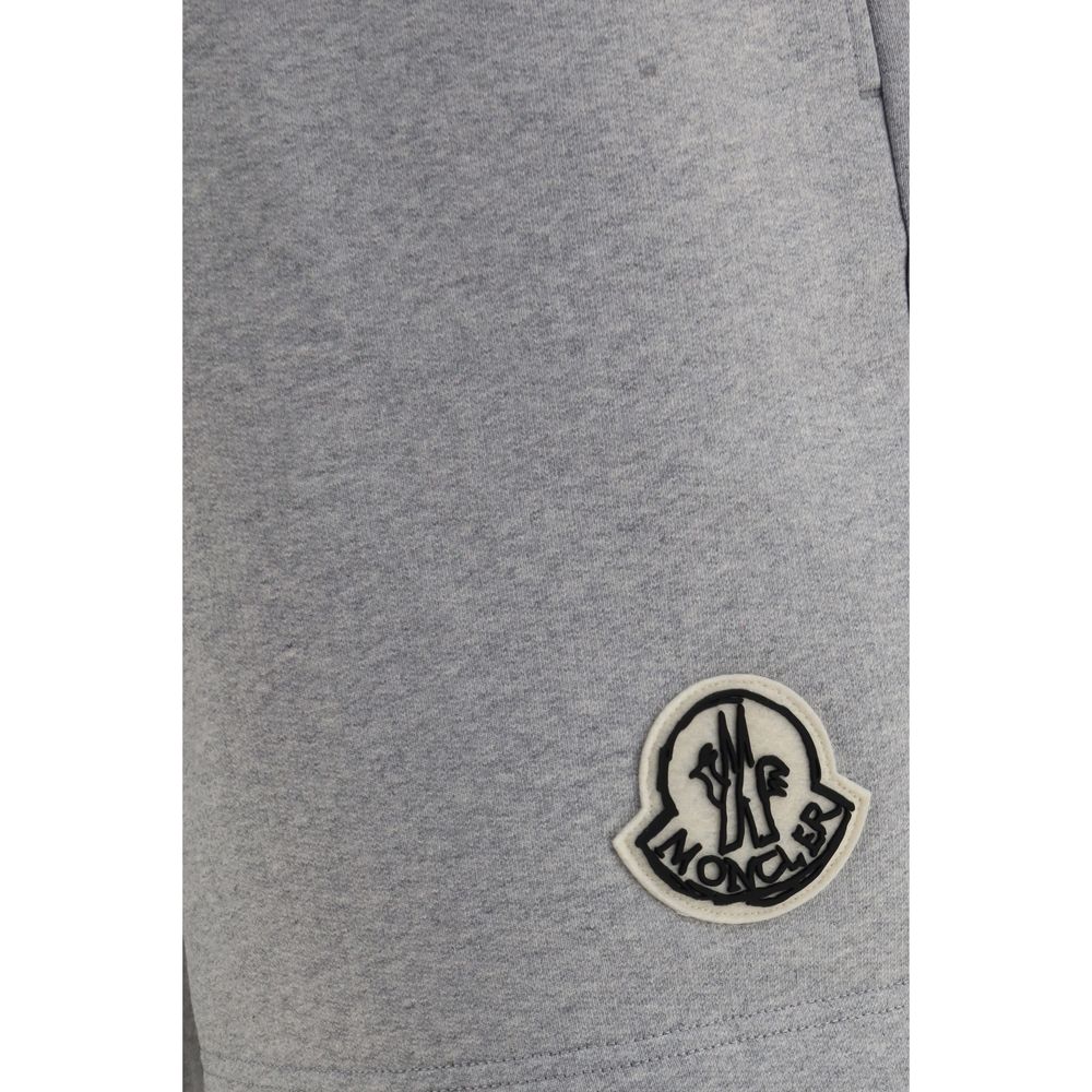 Moncler Graue Cargoshorts aus Baumwolle