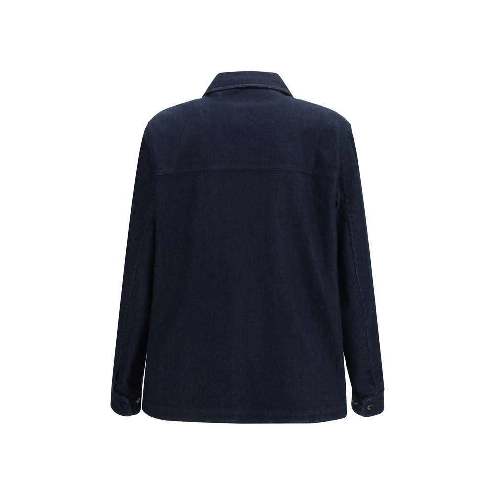 Moncler Blaue Jeansjacke aus Baumwolle