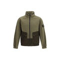 Stone Island Zweifarbige Baumwoll-Shell-Jacke