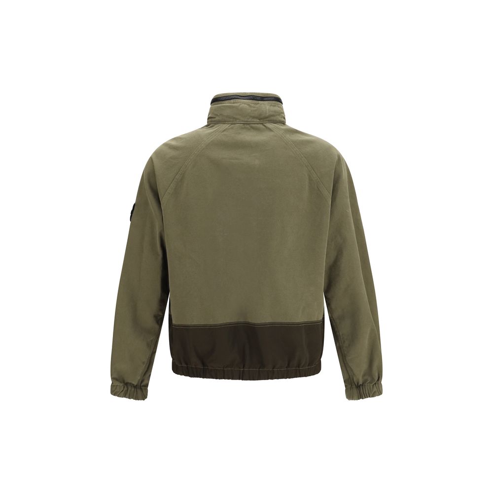 Stone Island Zweifarbige Baumwoll-Shell-Jacke