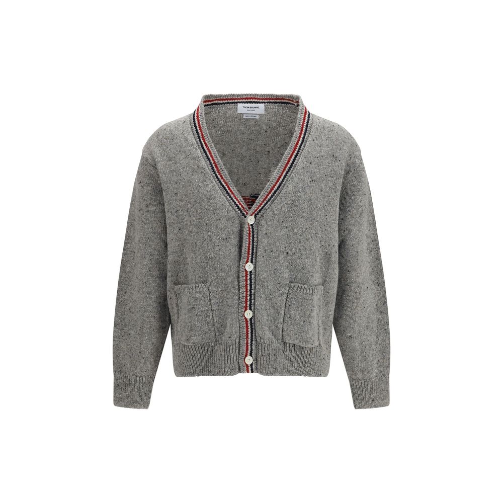 Thom Browne Grauer Woll Cardigan Ovis Aries