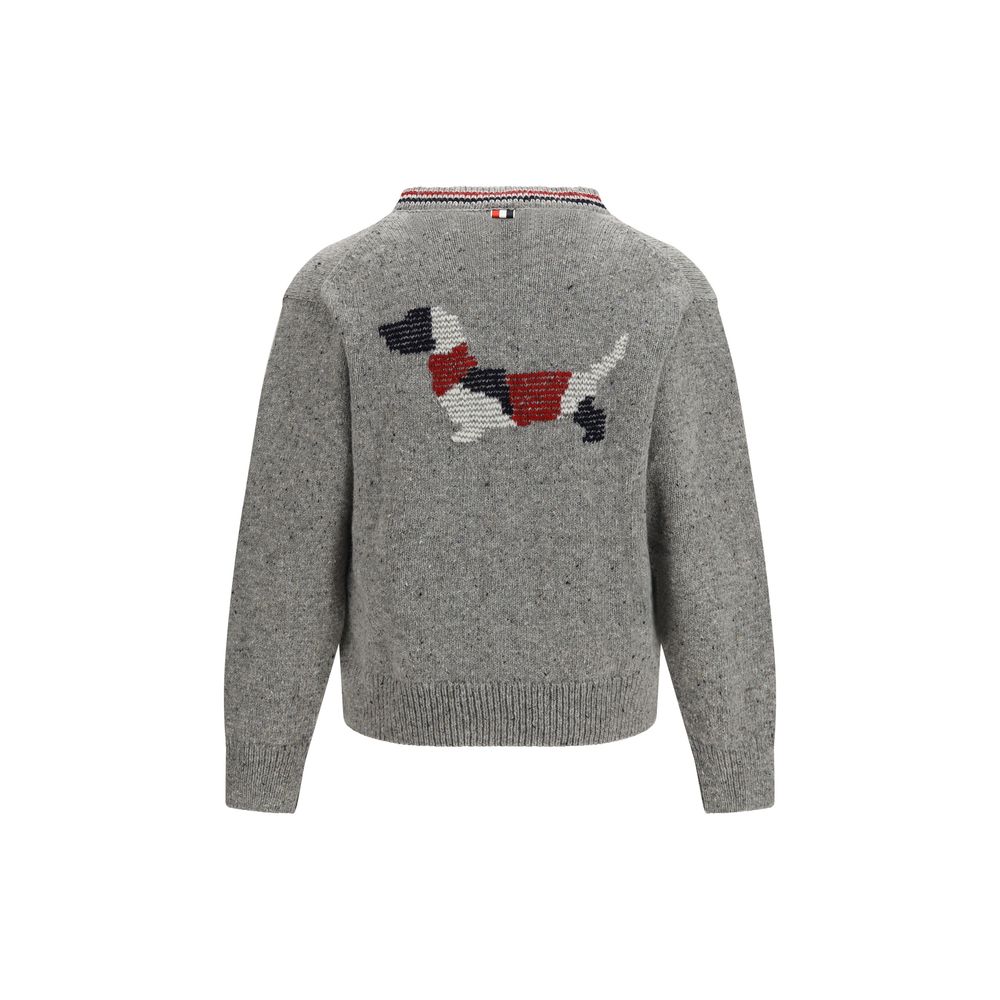 Thom Browne Grauer Woll Cardigan Ovis Aries
