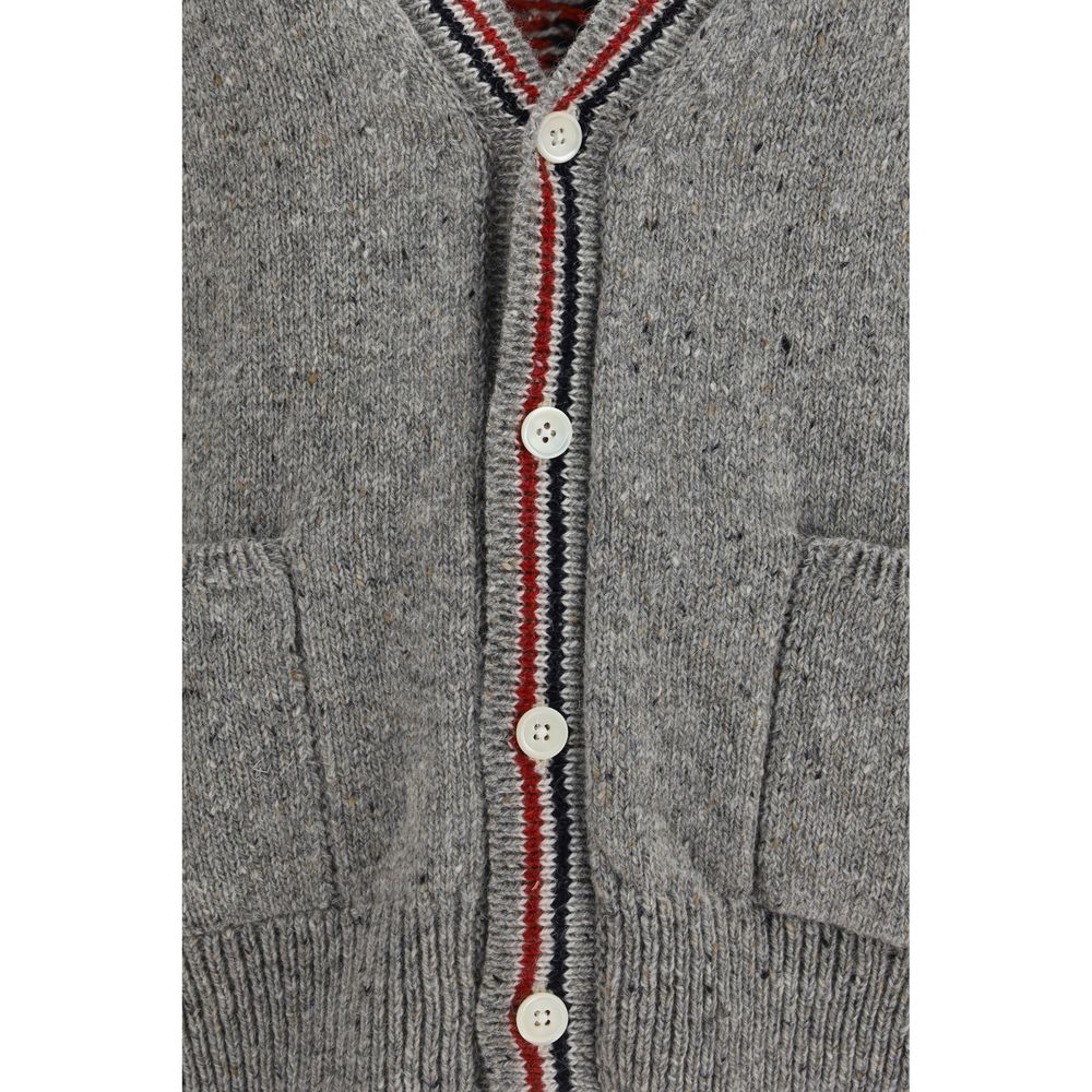 Thom Browne Grauer Woll Cardigan Ovis Aries