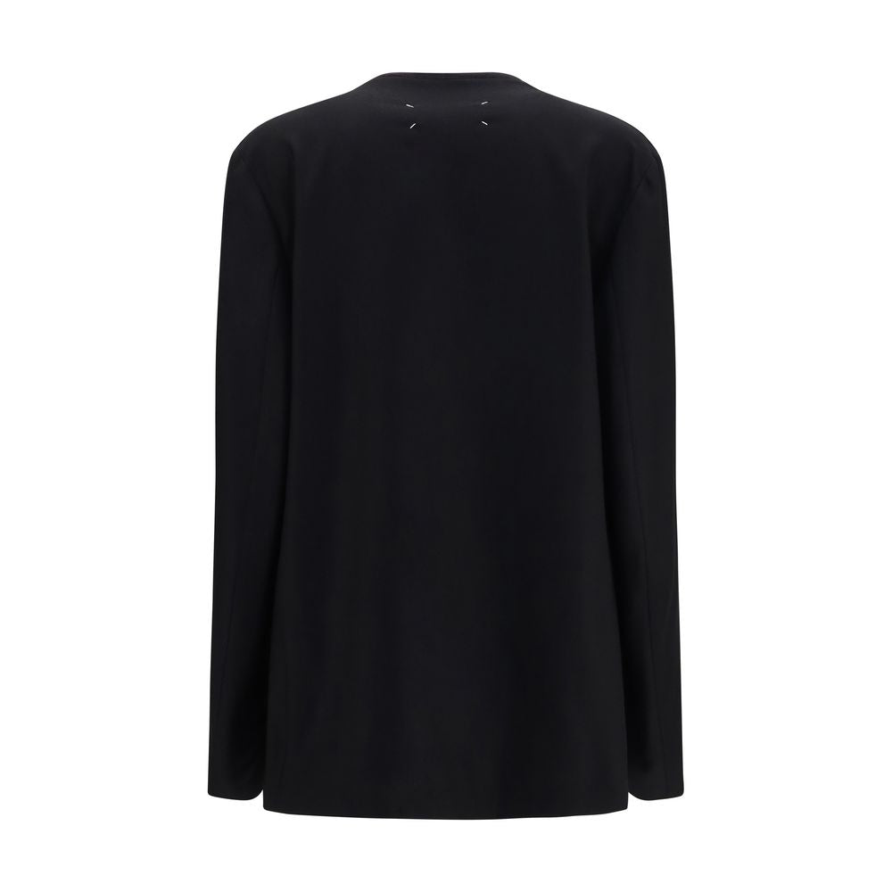 Maison Margiela Schwarze Oves Aries Wolljacke