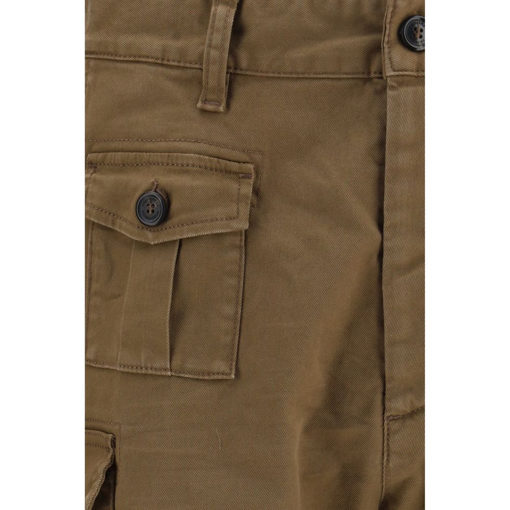Dsquared² Braune Baumwoll-Bermudashorts