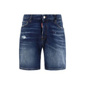 Dsquared² Blaue Baumwoll-Bermudashorts