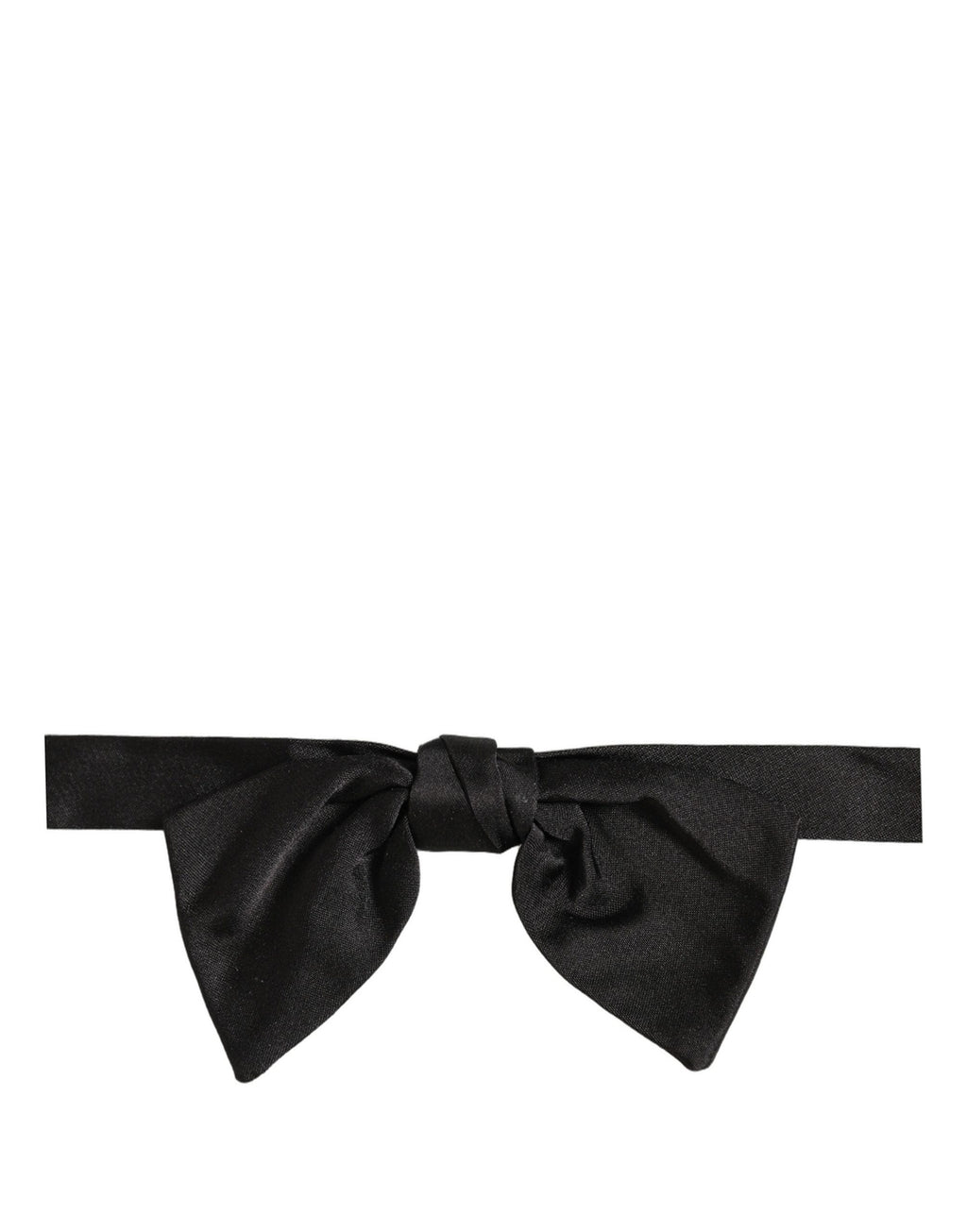 Dolce & Gabbana Herren Schwarze 100% Seide Verstellbare Hals Papillon Fliege