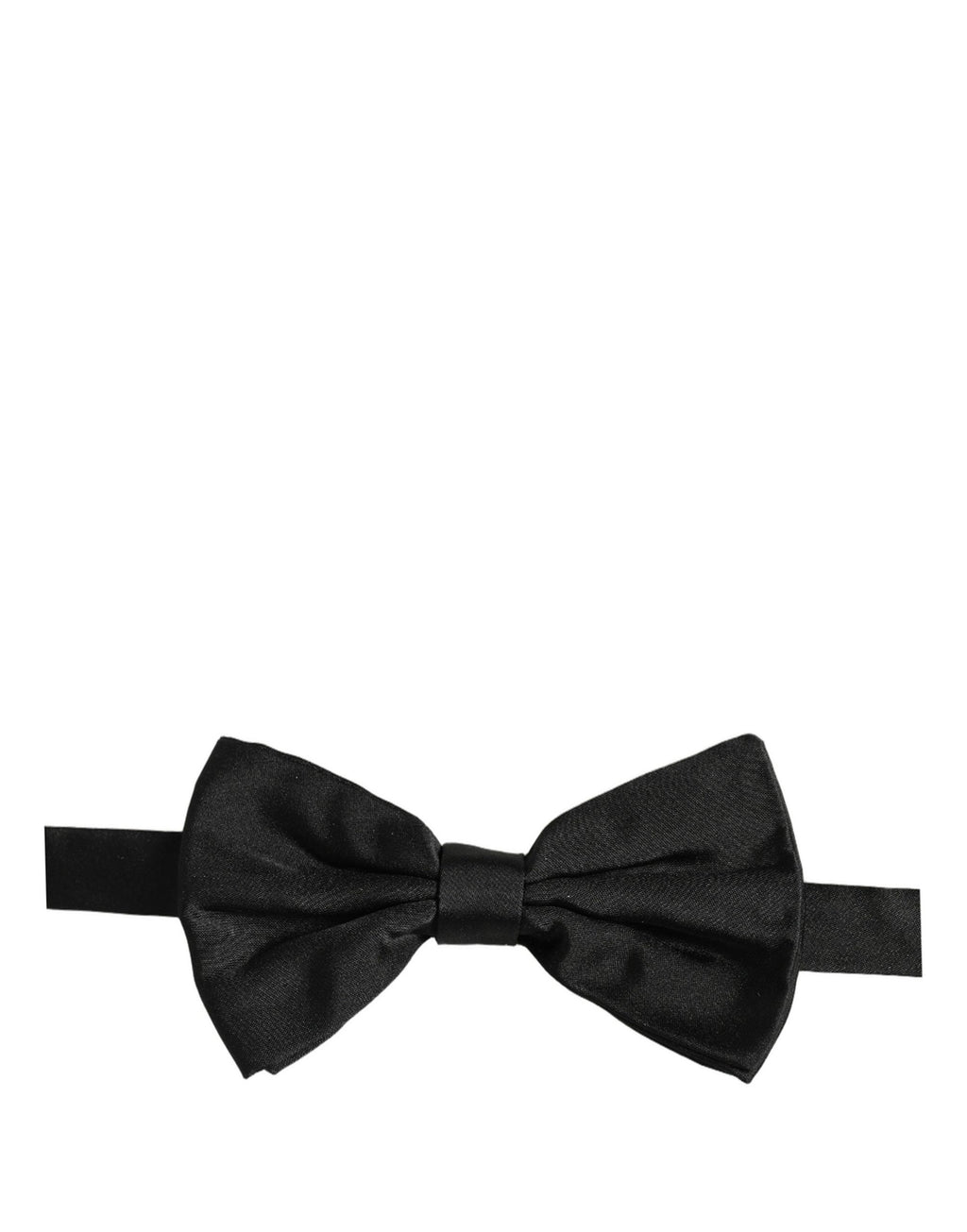 Dolce & Gabbana Herren Schwarze 100% Seide Verstellbare Krawatte Fliege
