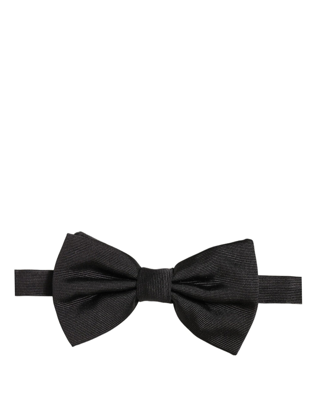 Dolce & Gabbana Herren Schwarze 100% Seide Verstellbare Krawatte Fliege