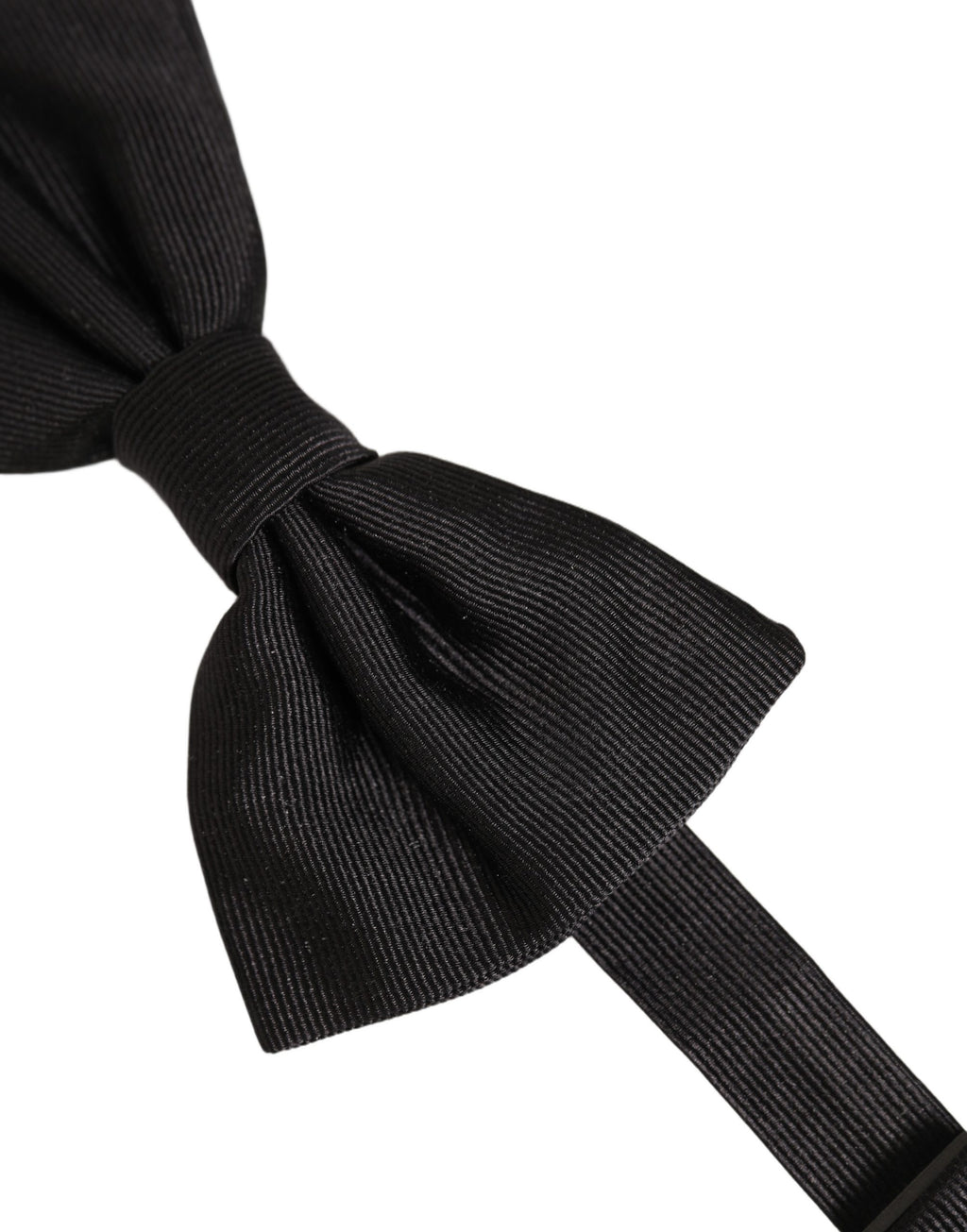 Dolce & Gabbana Herren Schwarze 100% Seide Verstellbare Krawatte Fliege